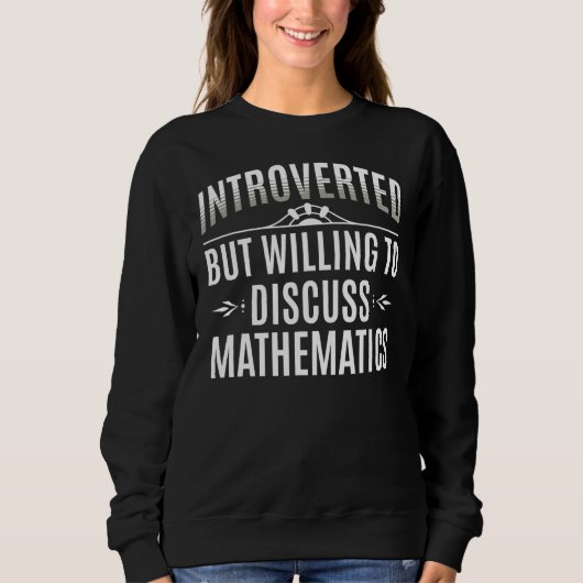 Introverte wiskunde trui (Voorkant)
