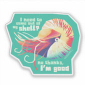 Introvertebrate nautilus - medium sticker (Voorkant)