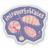 Introvertebraten isopoden - kleine sticker (Voorkant)