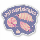 Introvertebraten isopoden - middelgrote sticker (Voorkant)