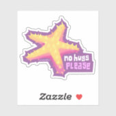 Introvertebraten zeester - kleine sticker (Vel)