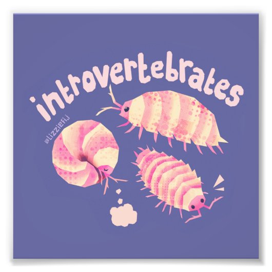 Introvertebrates isopods - kleine kunstdruk foto afdruk (Voorkant)