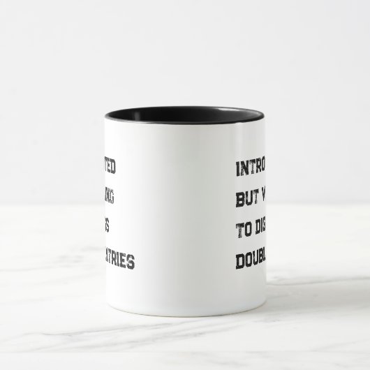 Introverted Accountant Funny Quote Coffee Mug Mok (Midden)