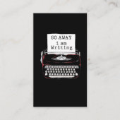 Introverted Book Writer Auteur Novelist Visitekaartje (Voorkant)