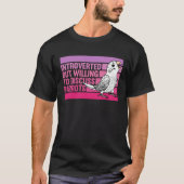 Introverted But Parrots White Budgie Budgerigar T-shirt (Voorkant)