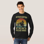 Introverted But Willing To Discuss Bikes Bike T-shirt (Voorkant volledig)