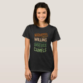 Introverted But Willing To Discuss Camels Animal M T-shirt (Voorkant volledig)