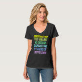 Introverted But Willing To Discuss Dismantling Sys T-shirt (Voorkant volledig)