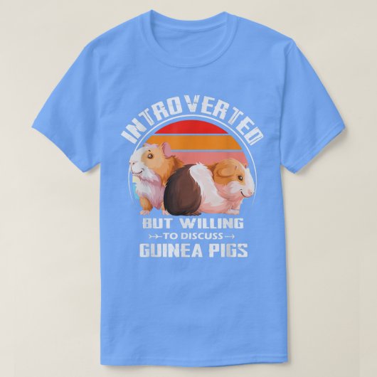 Introverted But Willing To Discuss guinea pigs Kit T-shirt (Design voorkant)