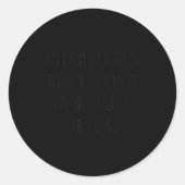 Introverted But Willing To Discuss Jesus Funny Ant Ronde Sticker (Voorkant)