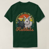 Introverted but Willing to Discuss Rabbits Bunny P T-shirt (Design voorkant)