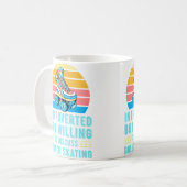 Introverted But Willing To Discuss Roller Skating Koffiemok (Voorkant links)