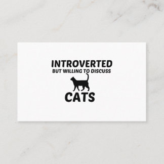 INTROVERTED CATS MAAR WILLEN BESPREKEN VISITEKAARTJE