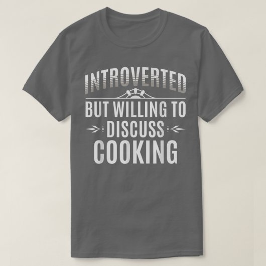 Introverted Cooking Lovers T-shirt (Design voorkant)