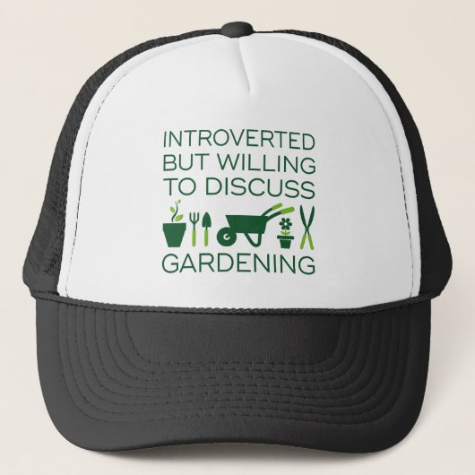 Introverted Gardening Trucker Pet (Voorkant)