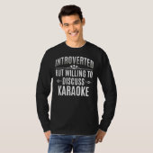Introverted Karaoke T-shirt (Voorkant volledig)