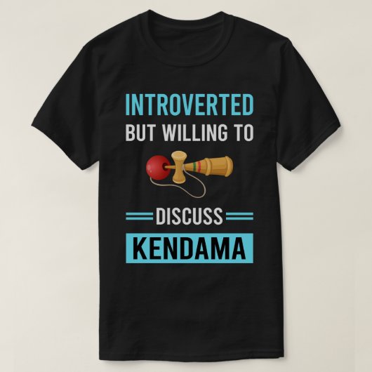 Introverted Kendama T-shirt (Design voorkant)
