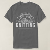 Introverted Knitting (3) T-shirt (Design voorkant)