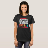 Introverted, maar bereid om 90 s Rnb R&b Int te be T-shirt (Voorkant volledig)