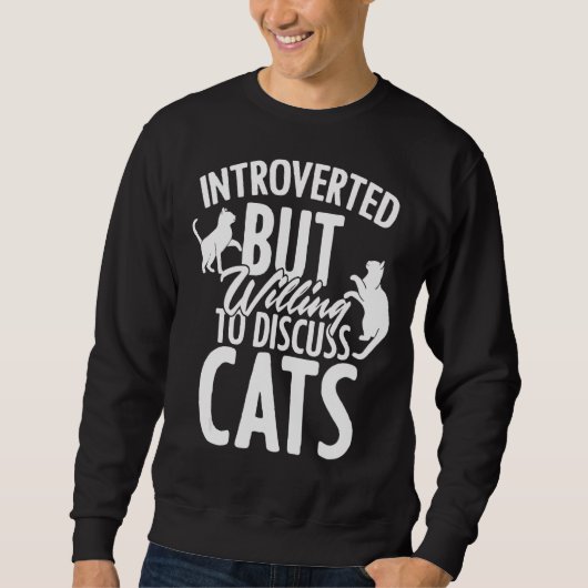 Introverted, maar bereid om antisociale katten te trui (Voorkant)
