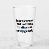 Introverted, maar bereid om cartografie te besprek glas (Voorkant)