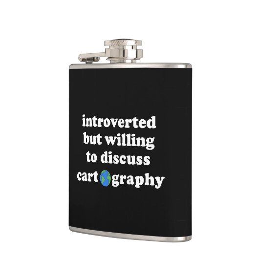 Introverted, maar bereid om cartografie te besprek heupfles (Links)