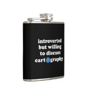 Introverted, maar bereid om cartografie te besprek heupfles (Rechts)