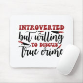 Introverted, maar bereid om de ware misdaad te bes muismat (Met muis)