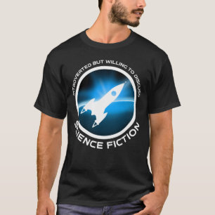Introverted, maar bereid om de wetenschapsketen te t-shirt