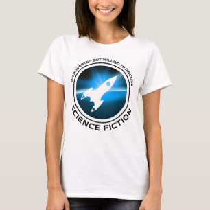 Introverted, maar bereid om de wetenschapsketen te t-shirt
