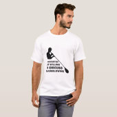 Introverted maar bereid om Glassbelling te besprek T-shirt (Voorkant volledig)