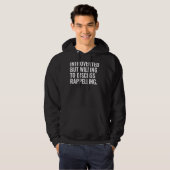 Introverted, maar bereid om het afschilderen te be hoodie (Voorkant volledig)