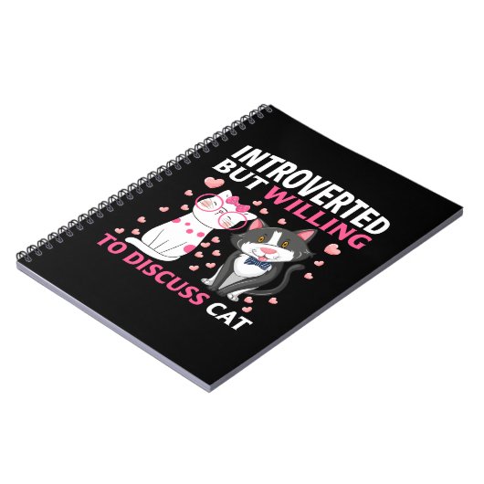 Introverted, maar bereid om het Kat te bespreken Notitieboek (Linkerzijde)