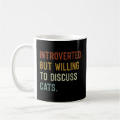 Introverted, maar bereid om katten te bespreken koffiemok (Links)