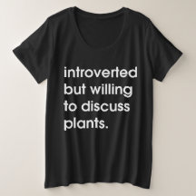 Introverted maar bereid om planten te bespreken.