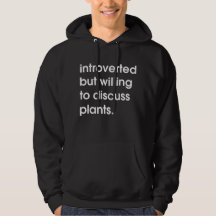 Introverted maar bereid om planten te bespreken.