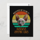 Introverted, maar bereid om synxkatten te bespreke briefkaart (Voorkant / Achterkant)