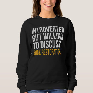 Introverted, maar bereid om te bespreken boekresta trui