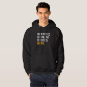 Introverted, maar bereid om te bespreken hoodie (Voorkant volledig)