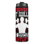 Introverted, maar bereid om te bespreken thermosbeker (Voorkant)