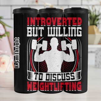 Introverted, maar bereid om te bespreken thermosbeker