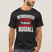 Introverted, maar bereid om te discussiëren over h t-shirt (Voorkant)