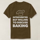 Introverted, maar bereid om te discussiëren over h t-shirt (Design voorkant)