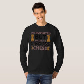 Introverted, maar bereid om te discussiëren t-shirt (Voorkant volledig)
