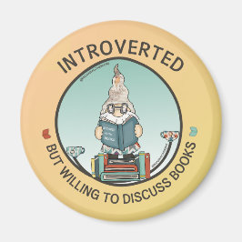 Introverted maar de bereidheid om Boeken te bespre Magneet