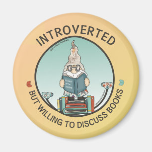 Introverted maar de bereidheid om Boeken te bespre Magneet