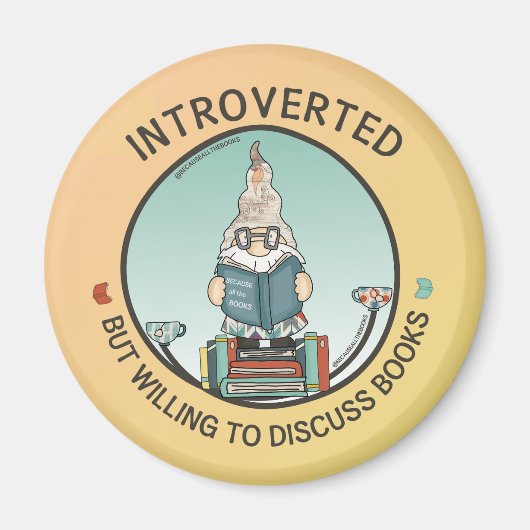 Introverted maar de bereidheid om Boeken te bespre Magneet (Voorkant)