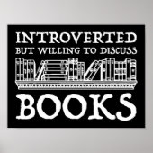 Introverted maar de bereidheid om Boeken te bespre Poster (Voorkant)