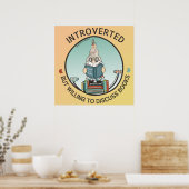Introverted maar de bereidheid om Boeken te bespre Poster (Keuken)