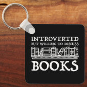 Introverted maar de bereidheid om Boeken te bespre Sleutelhanger (Voorkant)